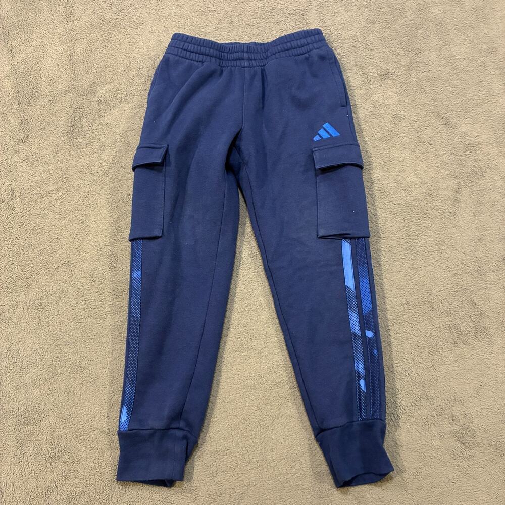 adidas Halftone Legend Ink Utility Pockets Camo Cargo Sport Joggers Youth Size S